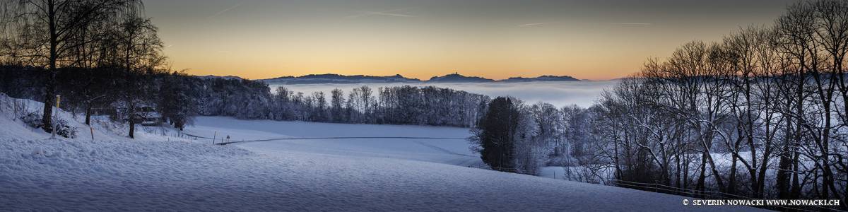Blick von Wattenwil gegen Westen
